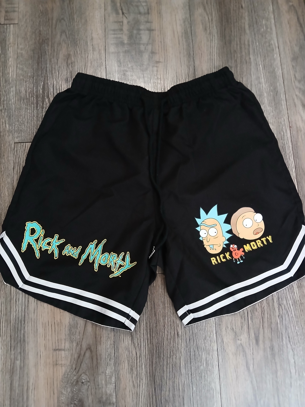 Rick and Morty Men's Black Athletic Shorts